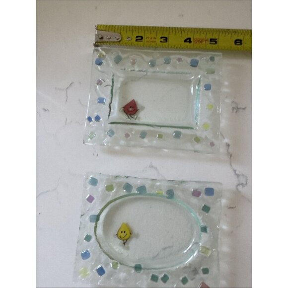 Vintage Clear Glass Rectangular Trinket Tray Soap Dish Includes (2) - Picture 13 of 14